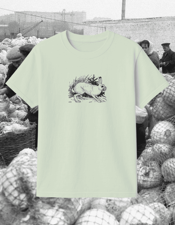 Hare print t-shirt