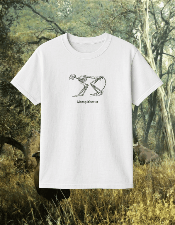 Mesopithecus print t-shirt