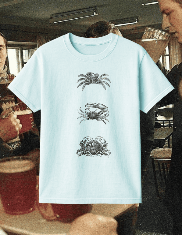 Crabs print t-shirt