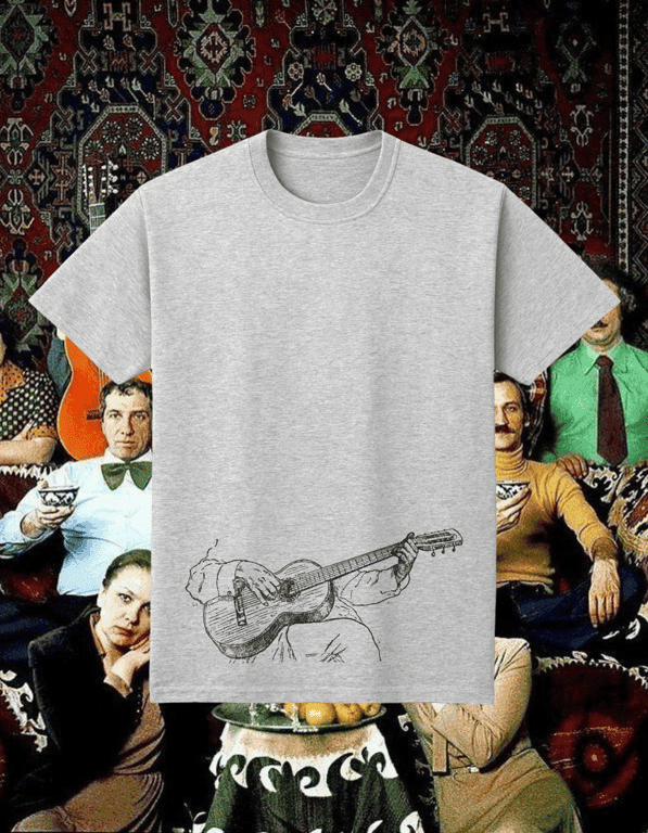 Guitar print t-shirt