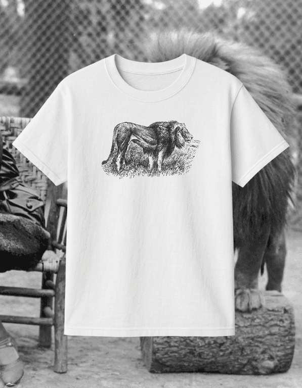 Lion print t-shirt