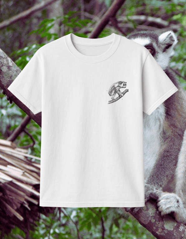 Lemur print t-shirt