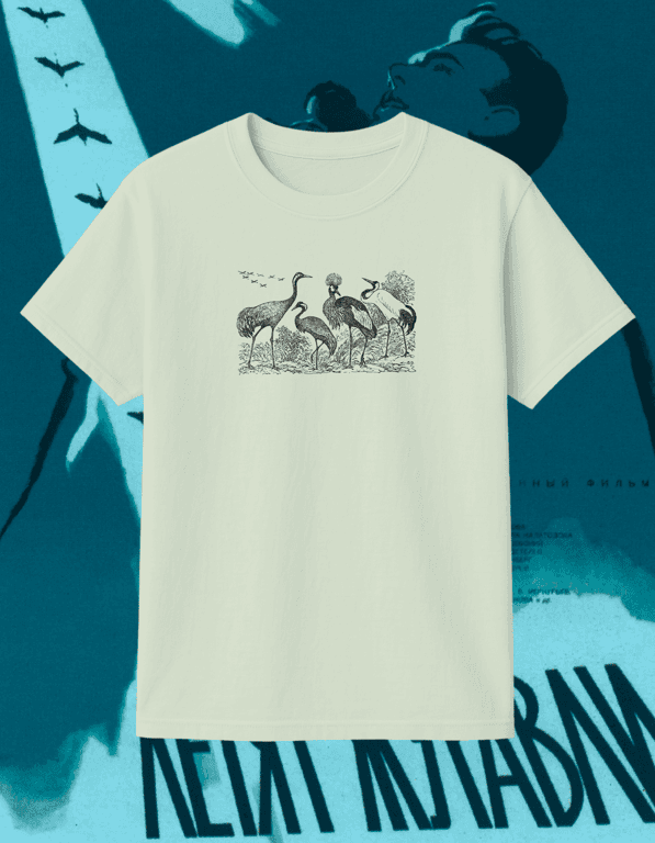 Crane print t-shirt