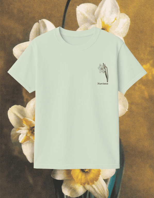 Narcissus print t-shirt
