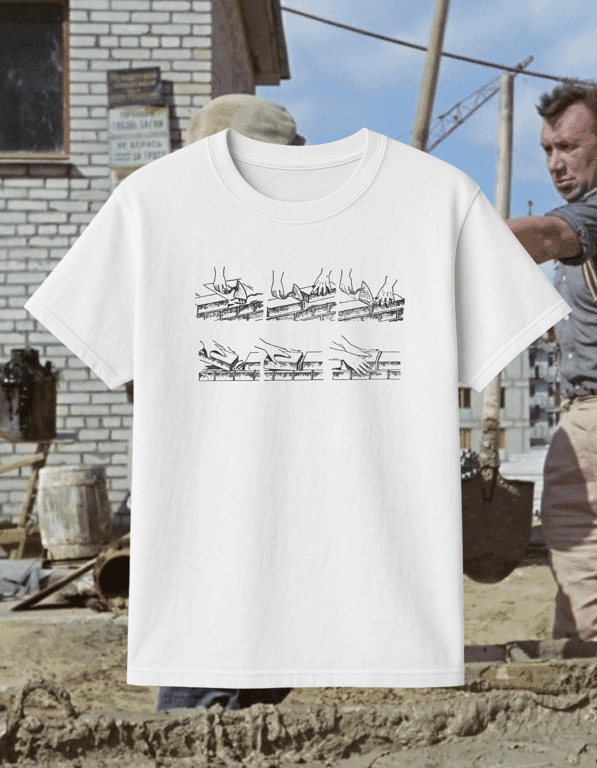 Bricks print t-shirt