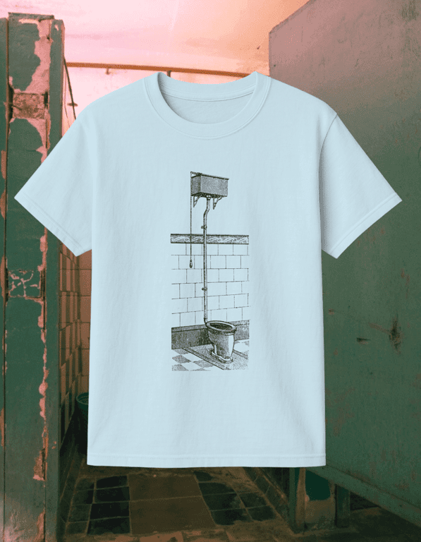 Bathroom print t-shirt