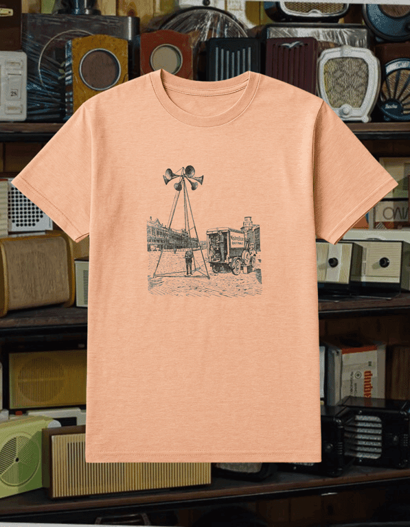 Loudspeaker print t-shirt