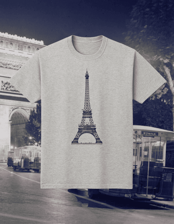 Eiffel print t-shirt
