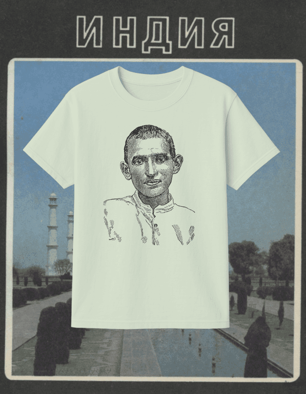 Ghandhi print t-shirt