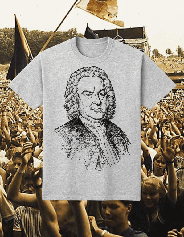 Bach print t-shirt