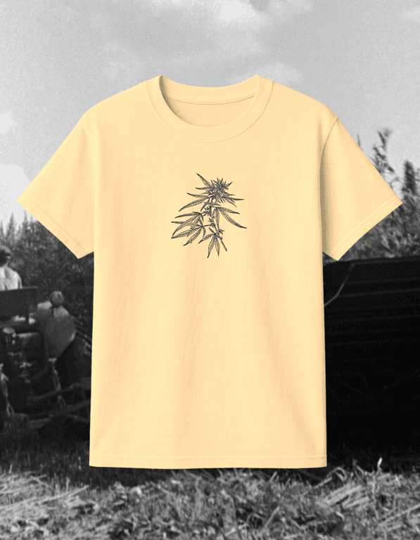 Cannabis print t-shirt