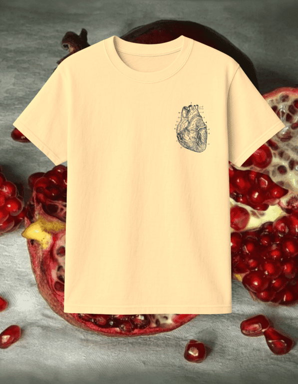 Heart print t-shirt