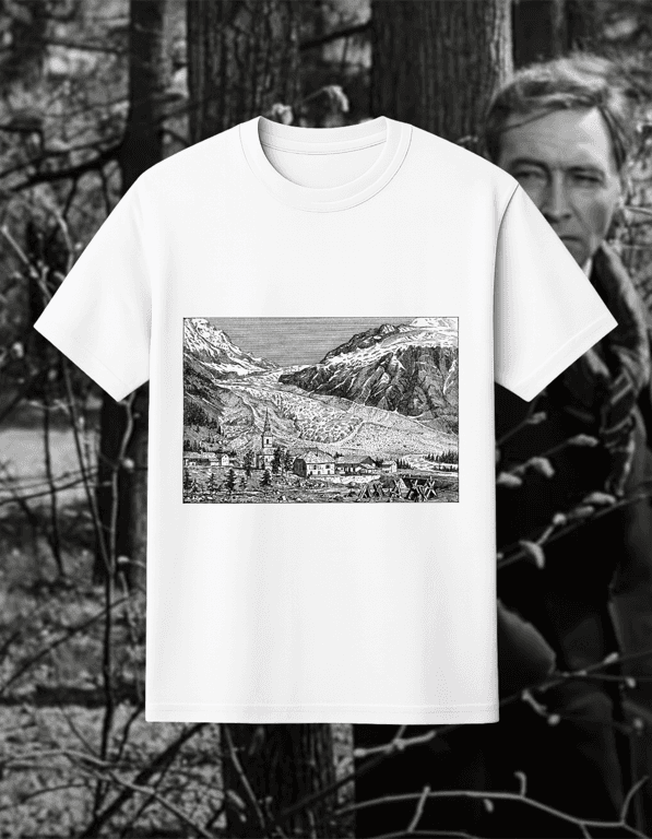 Alps print t-shirt