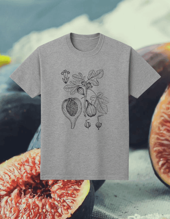 Fig print t-shirt