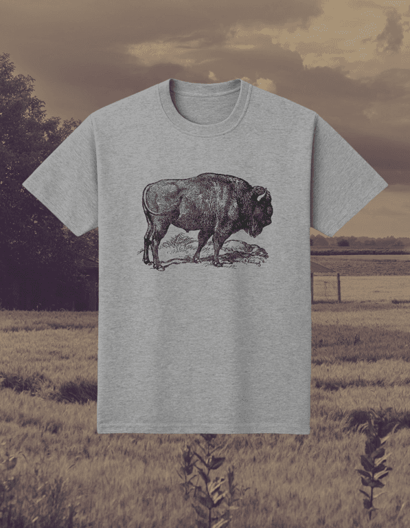 Bison print t-shirt