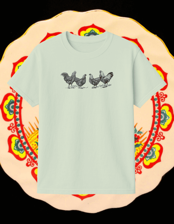 Hen print t-shirt