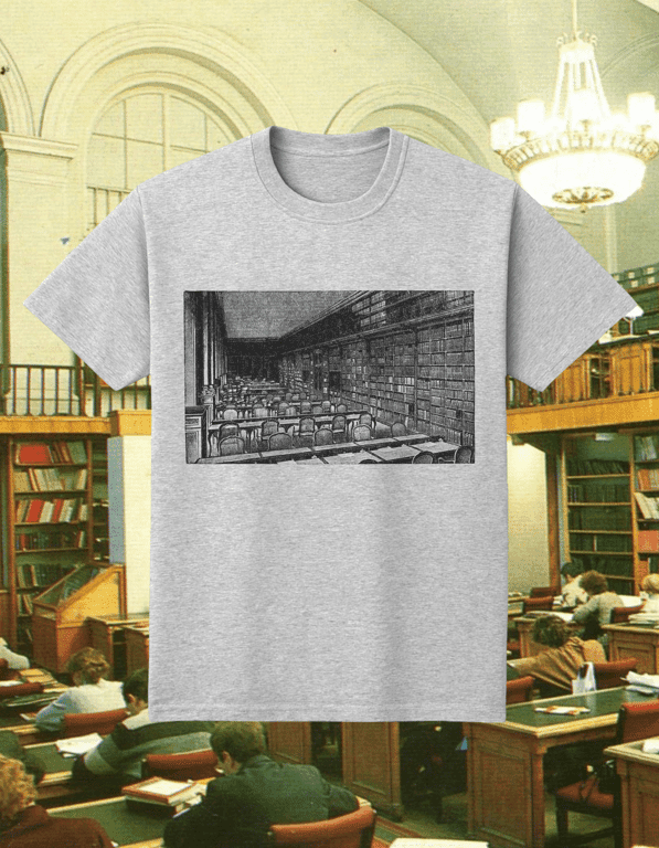 Biblioteka print t-shirt